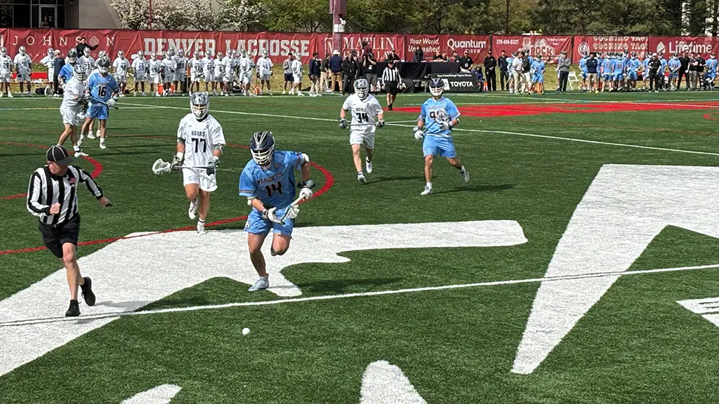 Outdoor Lacrosse game on field